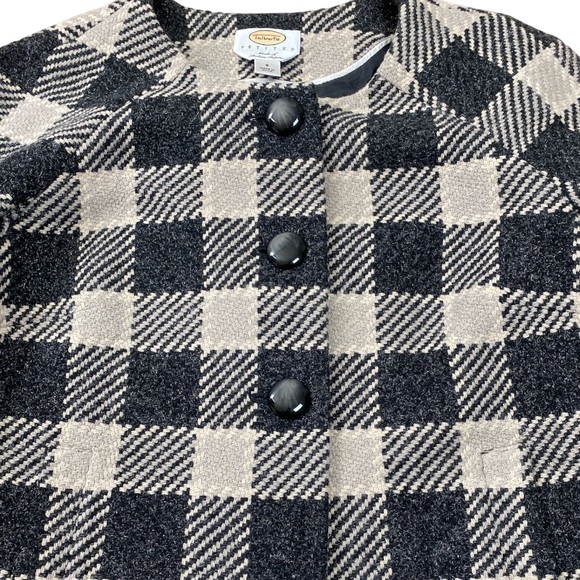 Talbots Skirt 2 Piece Suit Set Wool Blend Plaid Lined Blazer Sz 8 / Skirt Sz 10 - Picture 11 of 17